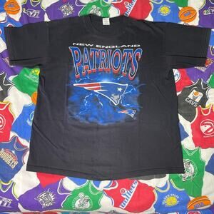 VTG 1990s NFL New England Patriots Lightning Mens XL T-Shirt Super Bowl Football